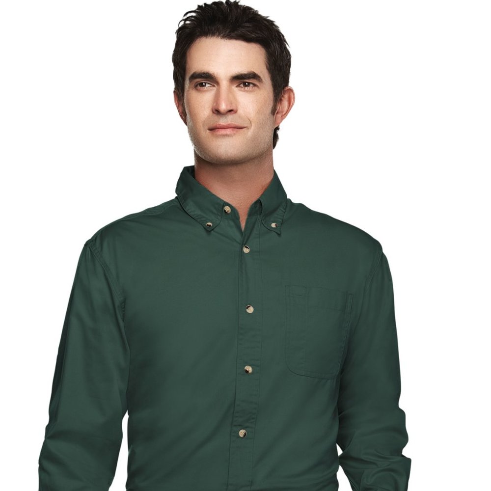 Big and Tall Long Sleeved Shirts Hunter & Red